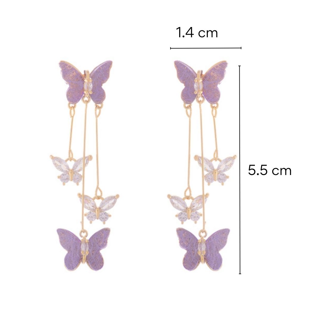 LIVSY | Butterfly Crystal Earrings®