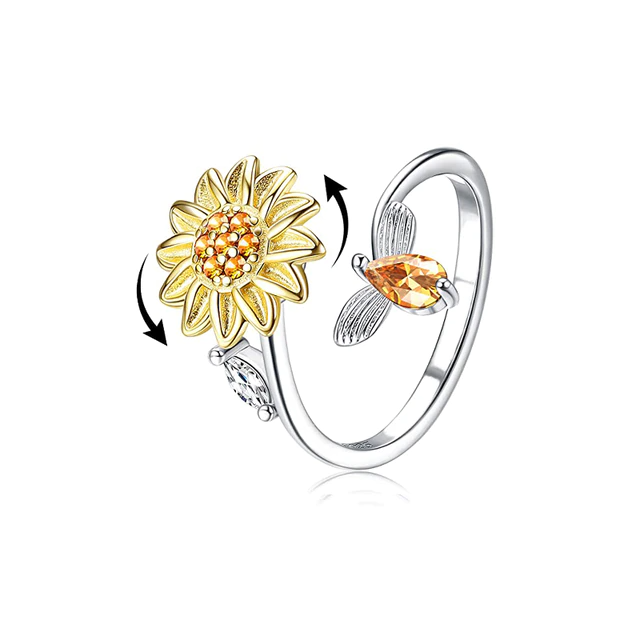 Livsy | Sunflower Anxiety Ring®