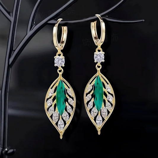 LIVSY | Green Emerald Earrings®